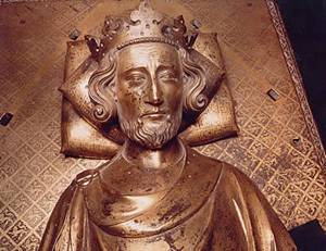 Henry III  King of England  reigned 1216-1272   posthumous bronze tomb ca. 1290   
